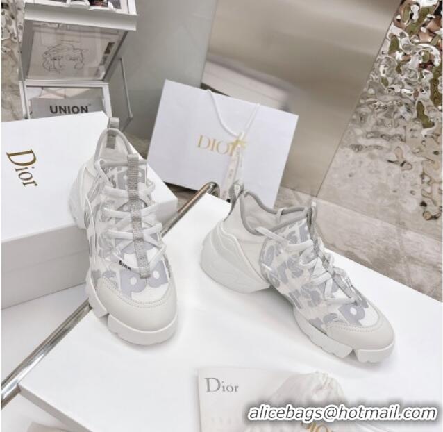 Charming Dior D-Connect Sneakers in Printed Reflective Technical Fabric 062192