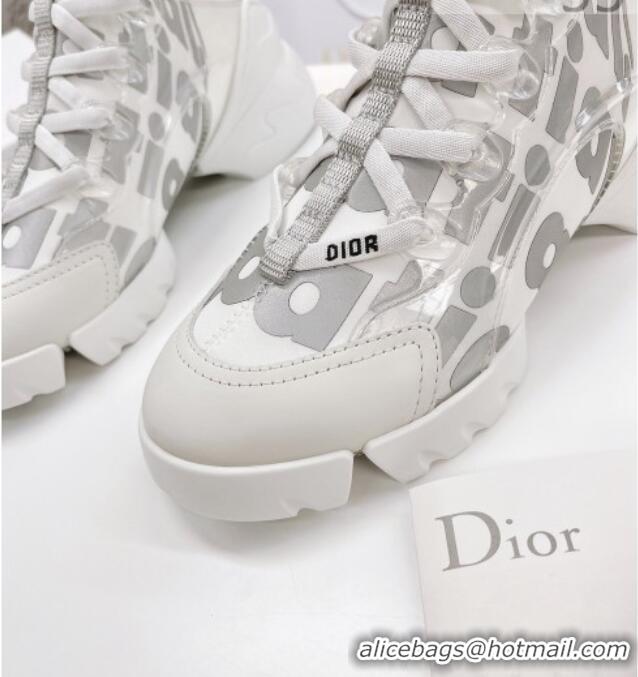 Charming Dior D-Connect Sneakers in Printed Reflective Technical Fabric 062192