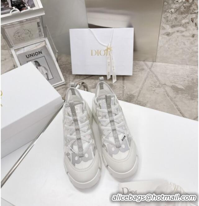 Charming Dior D-Connect Sneakers in Printed Reflective Technical Fabric 062192