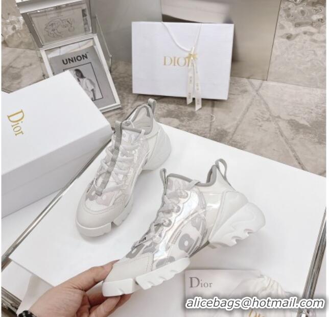 Charming Dior D-Connect Sneakers in Printed Reflective Technical Fabric 062192