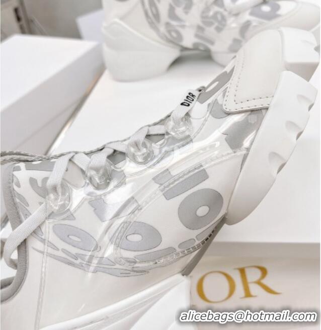 Charming Dior D-Connect Sneakers in Printed Reflective Technical Fabric 062192