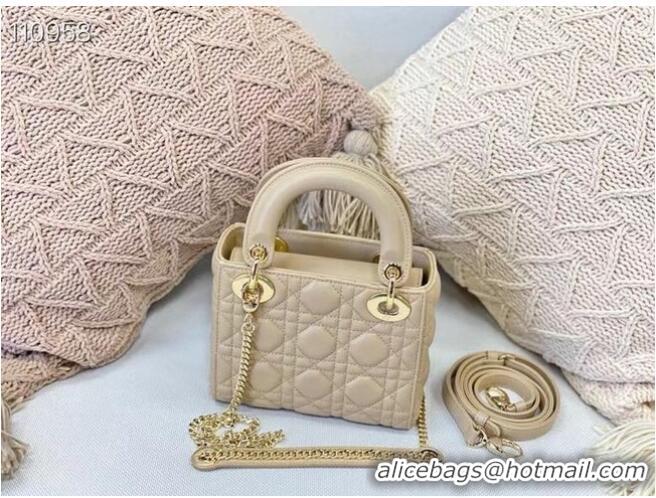 Discount MINI LADY DIOR BAG Cannage Lambskin M0505OC Beige