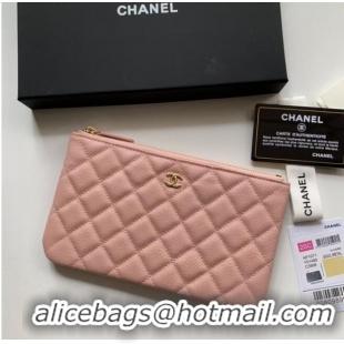 Cheap Price CHANEL 19 Caviar Original Leather Carry on bag AP1060 pink