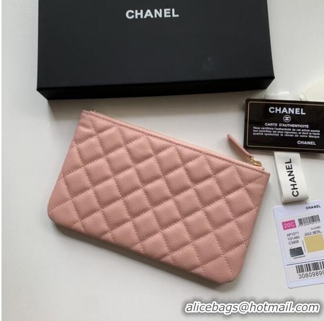 Cheap Price CHANEL 19 Caviar Original Leather Carry on bag AP1060 pink