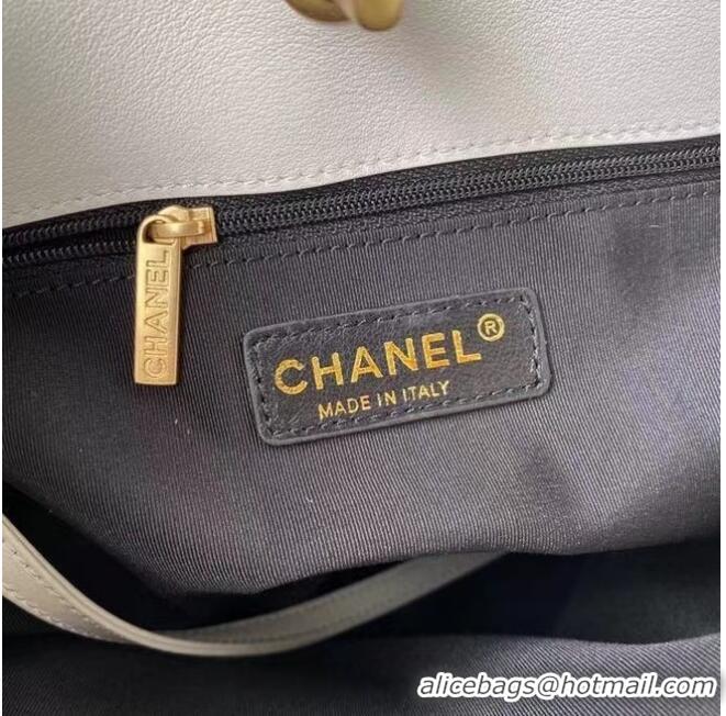 New Design Chanel Original Leather Shopping Bag AS2374 White