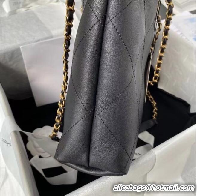 Discount Chanel Original Leather Shopping Bag AS2374 Black