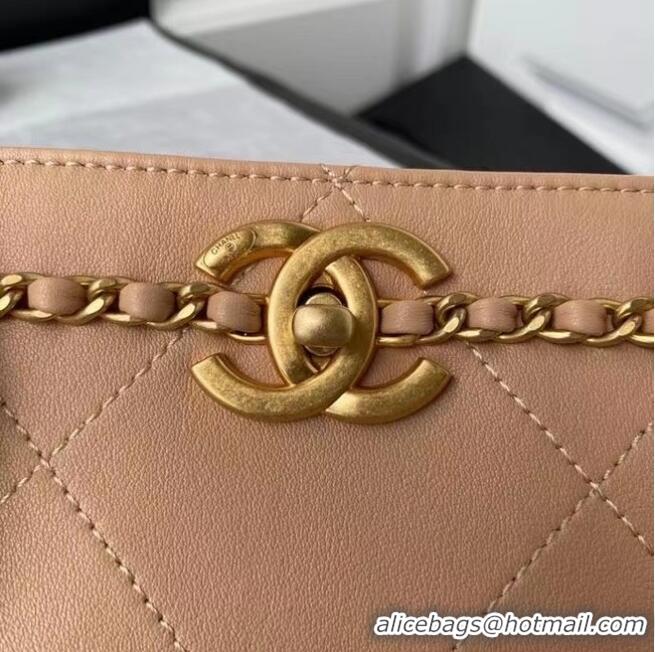 Inexpensive Chanel Original Leather Shopping Bag AS2374 Pink