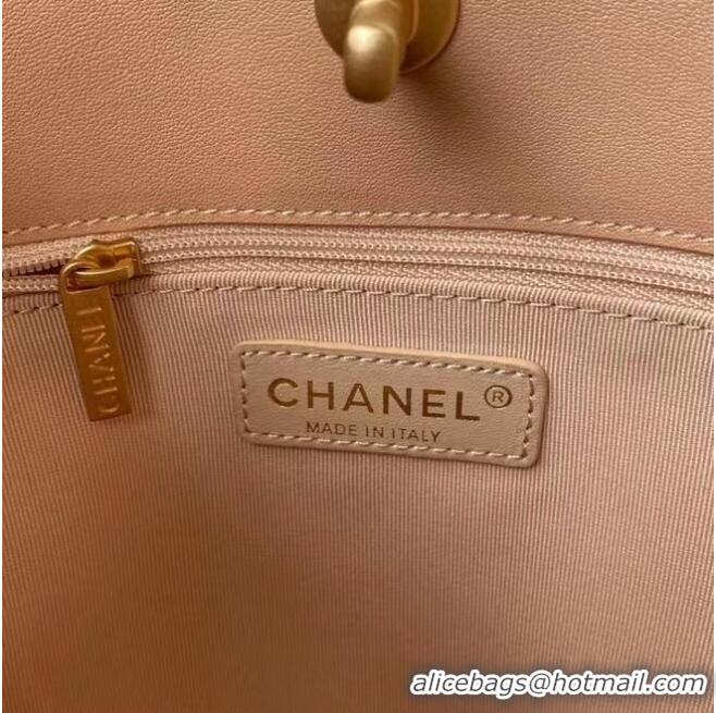 Inexpensive Chanel Original Leather Shopping Bag AS2374 Pink