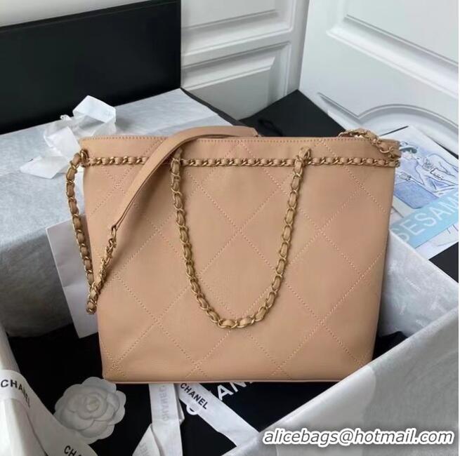 Inexpensive Chanel Original Leather Shopping Bag AS2374 Pink