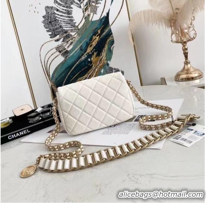 Good Product Chanel Flap Shoulder Bag Original leather AS2482 White