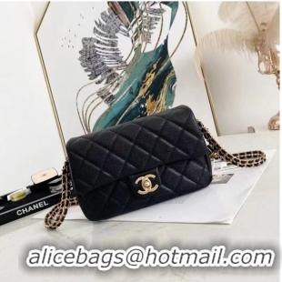 Low Cost Chanel Flap Shoulder Bag Original leather AS2528 black