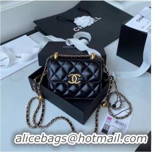 Fashion Discount CHANEL mini wallet on chain AP2290 black