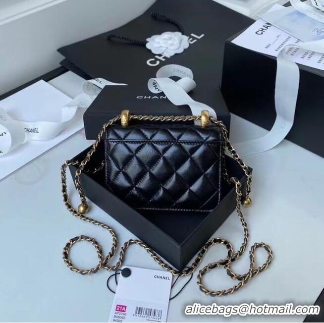 Fashion Discount CHANEL mini wallet on chain AP2290 black