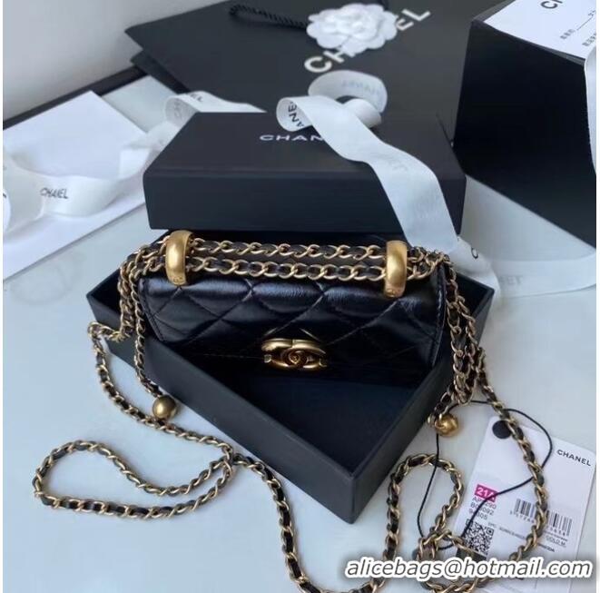 Fashion Discount CHANEL mini wallet on chain AP2290 black