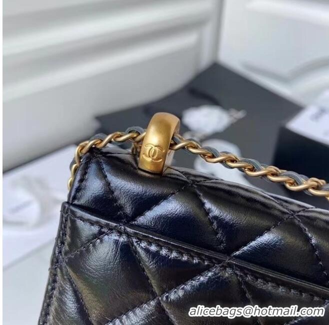 Fashion Discount CHANEL mini wallet on chain AP2290 black