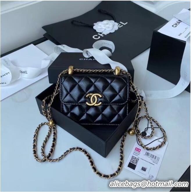 Fashion Discount CHANEL mini wallet on chain AP2290 black