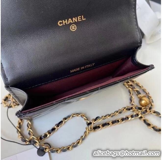 Fashion Discount CHANEL mini wallet on chain AP2290 black