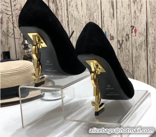 Top Quality Saint Laurent Cassandra Suede Pumps 11cm 61236 Black 2021