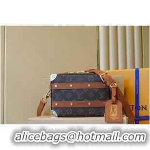 Best Luxury Louis Vuitton Monogram Canvas Handle Trunk Original Leather Bag M45785 Brown