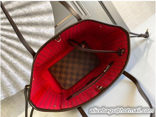 Top Quality Louis Vuitton Damier Ebene Canvas Neverfull Small N41359