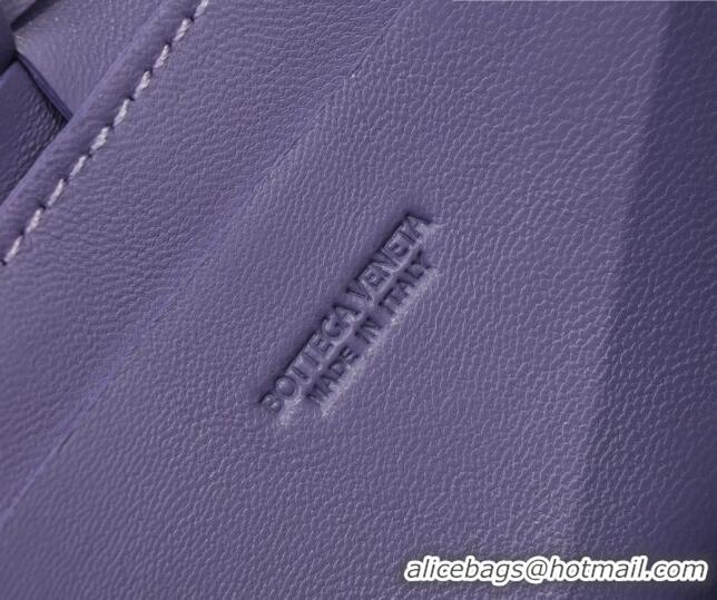 Most Popular Bottega Veneta The Belt Cassette Bag in Maxi-Woven Lambskin BV2114 Purple 2021