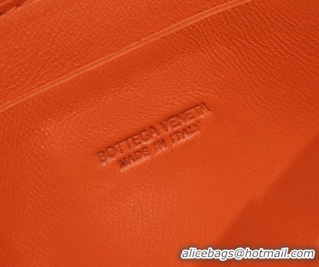 Good Product Bottega Veneta The Belt Cassette Bag in Maxi-Woven Lambskin BV2114 Orange 2021