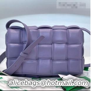 Well Crafted Bottega Veneta Padded Cassette Medium Crossbody Messenger Bag Lavender BV2127 Purple 2021