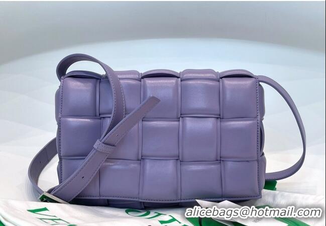 Well Crafted Bottega Veneta Padded Cassette Medium Crossbody Messenger Bag Lavender BV2127 Purple 2021