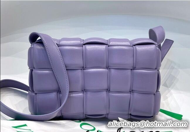 Well Crafted Bottega Veneta Padded Cassette Medium Crossbody Messenger Bag Lavender BV2127 Purple 2021