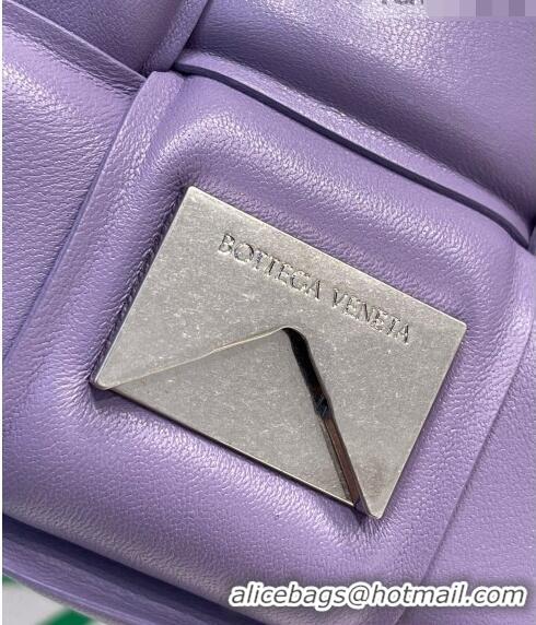 Well Crafted Bottega Veneta Padded Cassette Medium Crossbody Messenger Bag Lavender BV2127 Purple 2021