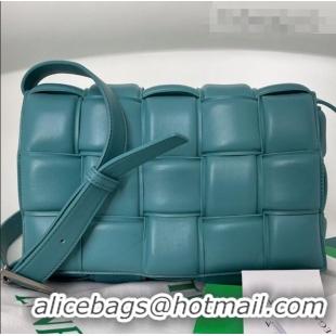 Best Price Bottega Veneta Padded Cassette Medium Crossbody Messenger Bag BV2127 Water Green 2021