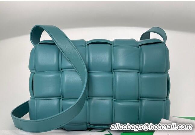 Best Price Bottega Veneta Padded Cassette Medium Crossbody Messenger Bag BV2127 Water Green 2021