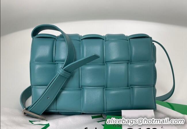 Best Price Bottega Veneta Padded Cassette Medium Crossbody Messenger Bag BV2127 Water Green 2021