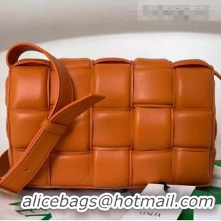 Good Product Bottega Veneta Padded Cassette Medium Crossbody Messenger Bag BV2127 Orange 2021