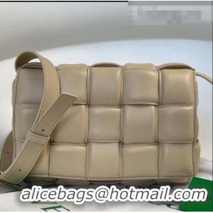 Promotional Bottega Veneta Padded Cassette Medium Crossbody Messenger Bag BV2127 Beige 2021