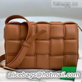 Cheapest Bottega Veneta Padded Cassette Medium Crossbody Messenger Bag BV2127 Caramel Brown 2021