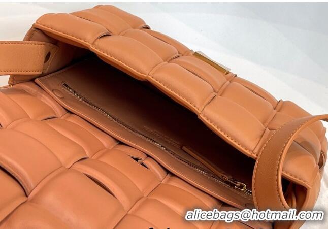 Cheapest Bottega Veneta Padded Cassette Medium Crossbody Messenger Bag BV2127 Caramel Brown 2021