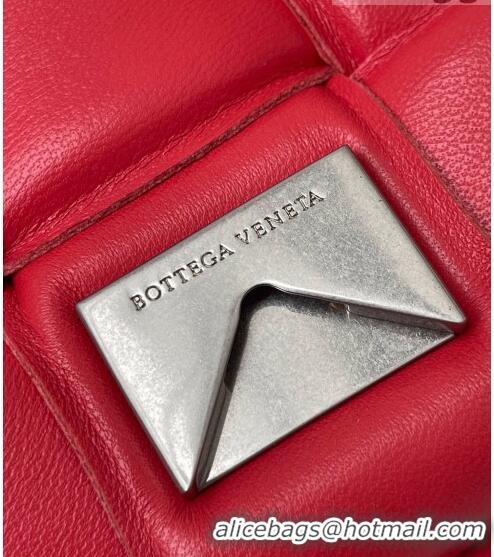 Best Price Bottega Veneta Padded Cassette Medium Crossbody Messenger Bag BV2127 Red 2021