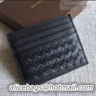 Reasonable Price Bottega Veneta Woven Credit Card Case/Holder BV2151 Black 2021