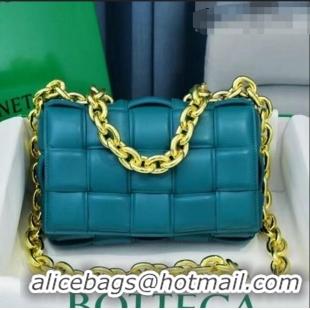 New Design Bottega Veneta The Chain Cassette Cross-body Bag BV2160 Teal Green 2021