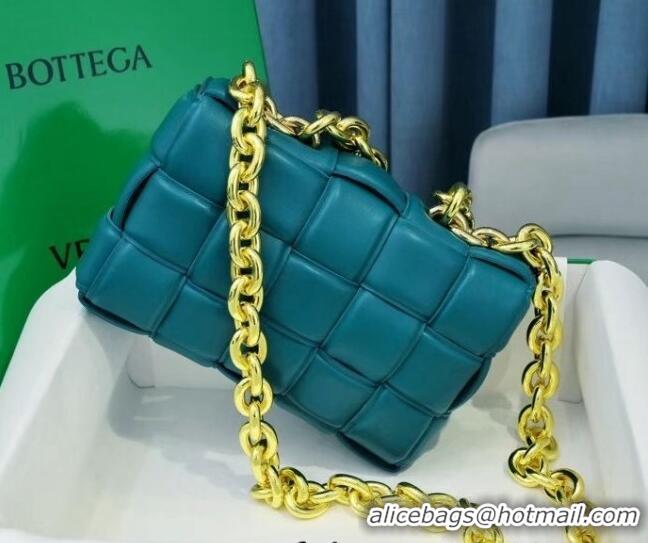 New Design Bottega Veneta The Chain Cassette Cross-body Bag BV2160 Teal Green 2021