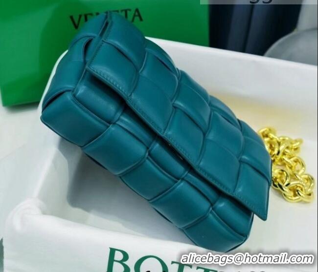 New Design Bottega Veneta The Chain Cassette Cross-body Bag BV2160 Teal Green 2021