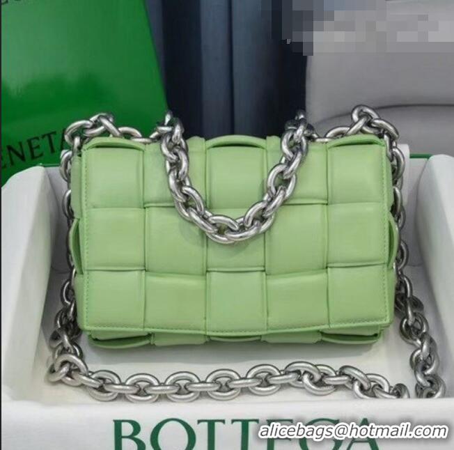 Super Quality Bottega Veneta The Chain Cassette Cross-body Bag BV2160 Light Green 2021