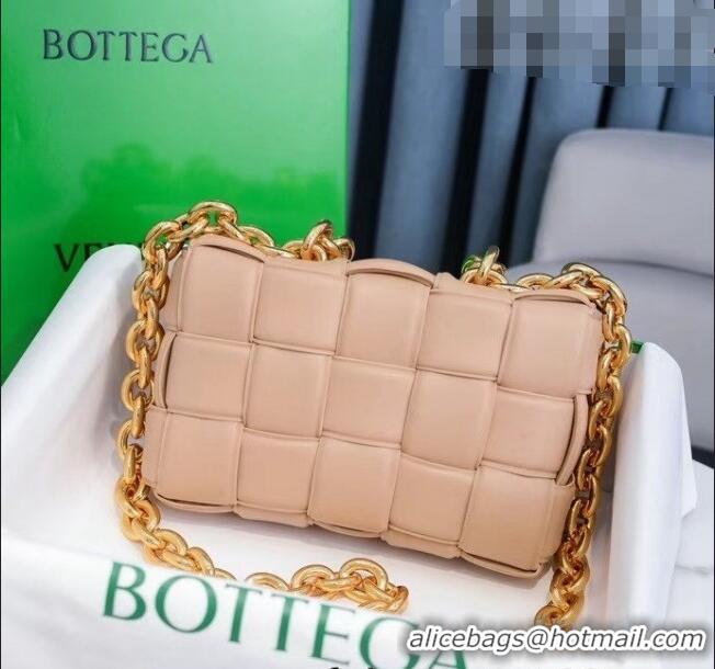 Trendy Design Bottega Veneta The Chain Cassette Cross-body Bag BV2160 Nude Pink 2021