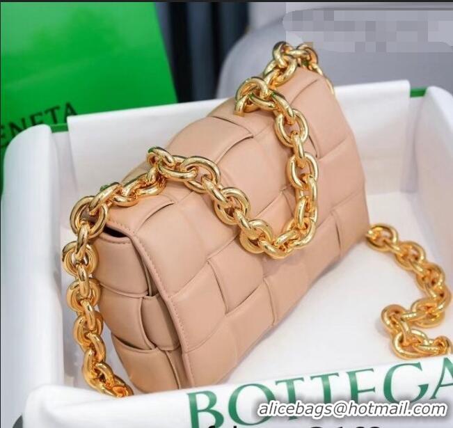 Trendy Design Bottega Veneta The Chain Cassette Cross-body Bag BV2160 Nude Pink 2021