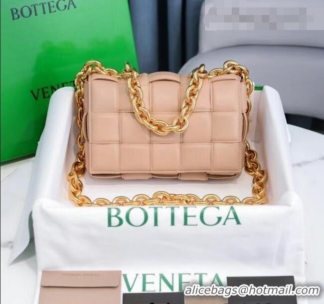 Trendy Design Bottega Veneta The Chain Cassette Cross-body Bag BV2160 Nude Pink 2021