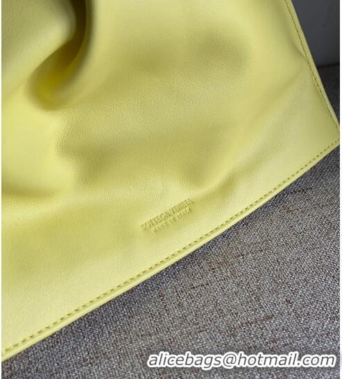 Promotional Bottega Veneta Calfskin Mini Twist Knot Clutch Bag BV2179 Yellow 2021