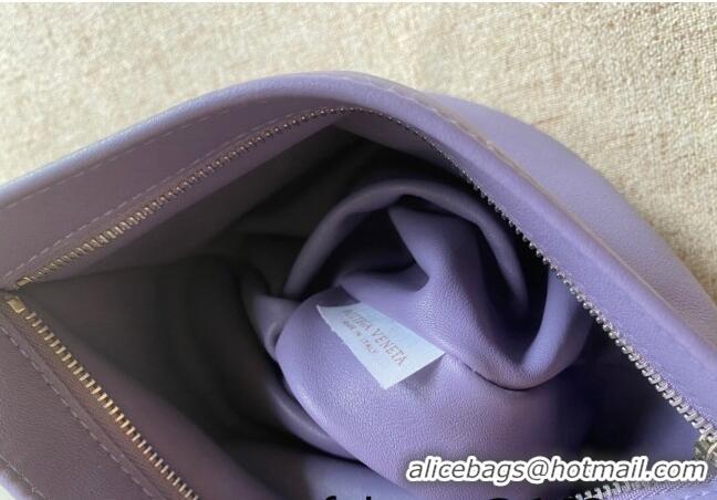 Modern Classic Bottega Veneta Calfskin Mini Twist Knot Clutch Bag BV2179 Purple 2021