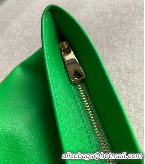 Top Quality Bottega Veneta Calfskin Mini Twist Knot Clutch Bag BV2179 Green 2021