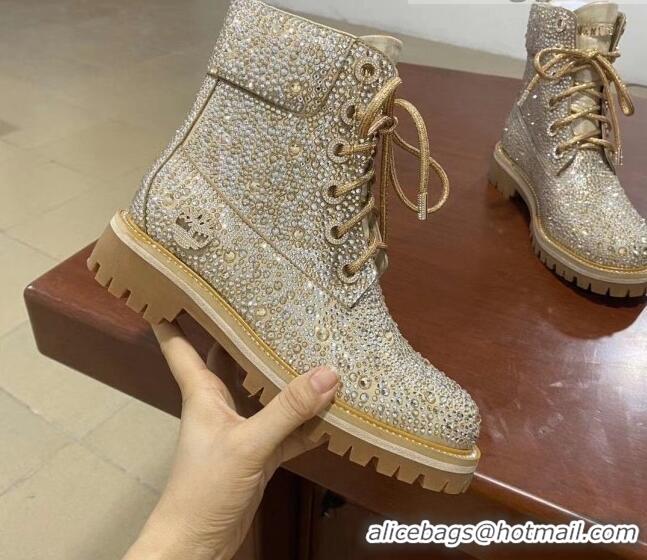 Best Grade Jimmy Choo JC X TIMBERLAND/F Boots with Crystal 092472